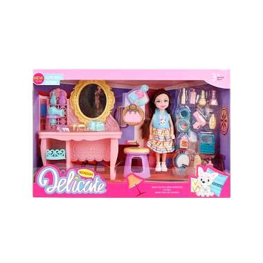 Σετ κούκλα με αξεσουάρ ομορφιάς - 862-15 - 917353