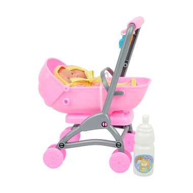 Παιδικό καροτσάκι mini με κούκλα - 0812-156 - 917426