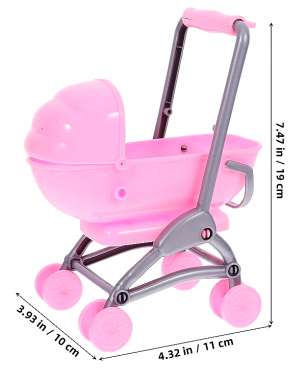 Παιδικό καροτσάκι mini με κούκλα - 0812-155 - 917427