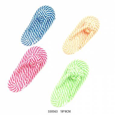 Παιχνίδι σκύλου σαγιονάρα από σχοινί - 18x8cm - 12pcs - 550563