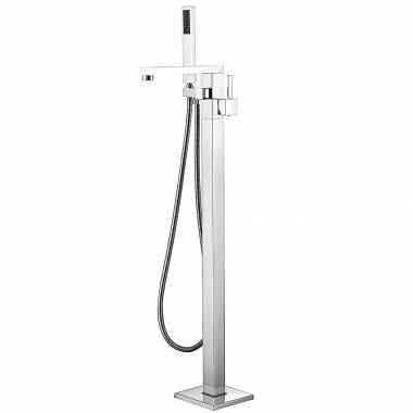 Επιδαπέδια μπαταρία λουτρού GINKO Chrome DF-02011 PRAXIS KARAG