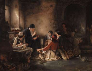 Olympus Diamond Painting "Κρυφό Σχολειό" - Ψηφιδωτό Μωσαικό "Κρυφό σχολειό εργο του Νικ.Γύζη" 40X30