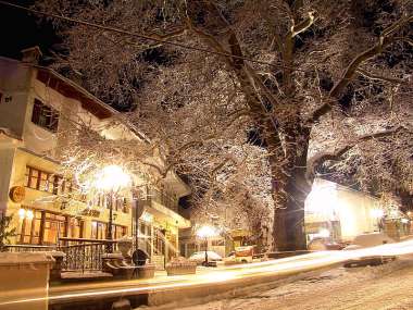 Olympus Diamond Painting "Snowy village,Livadi Olympou" - Ψηφιδωτό Μωσαικό "Χιονισμένο τοπίο,Λιβάδι Ολύμπου" 40Χ30