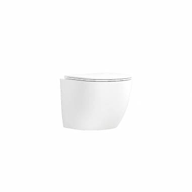 Λεκάνη αναρτώμενη rimless με κάλυμμα λευκή γυαλιστερή MILOS LT 046E KARAG