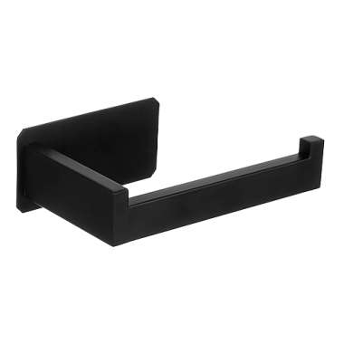 Olympus Επιτοίχια μεταλλική χαρτοθήκη black matt (πολύ ισχυρό αυτοκόλλητο)