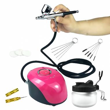 Αερογράφος με συμπιεστή ψεκασμού - Mini Air Paint Compressor - ASG002 - 100018