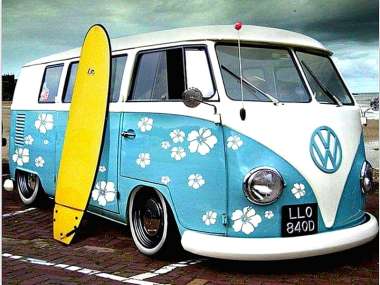 Olympus Diamond Painting "Retro VW van " - Ψηφιδωτό Μωσαικό "Ρετρό βανάκι " 50x40