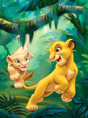 Olympus Diamond Painting "Simba & Nala"- Ψηφιδωτό Μωσαικό "Σίμπα & νάλα" 50X40