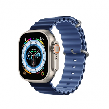 Σετ Smartwatch με 4 λουράκια - LG81 Ultra - 065110 - Blue