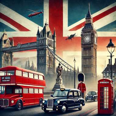 Olympus Diamond Painting "Iconic symbols of London & the United Kingdom"- Ψηφιδωτό Μωσαικό "Εμβληματικά σύμβολα Λονδίνου & Ηνωμένου Βασιλείου" 50Χ40