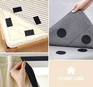 Olympus Αυτοκολλητη Ταινία Velcro (Χριτς-Χρατς) Μαύρη 500cm x 5cm