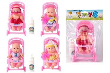 Παιδικό καροτσάκι mini με κούκλα - 0812-152 - 917428