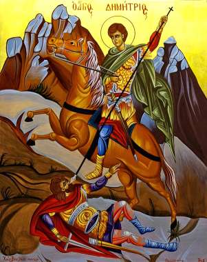 Olympus Diamond Painting Saint Dimitris - Ψηφιδωτό Μωσαικό Αγιού Δημητρίου 50X40