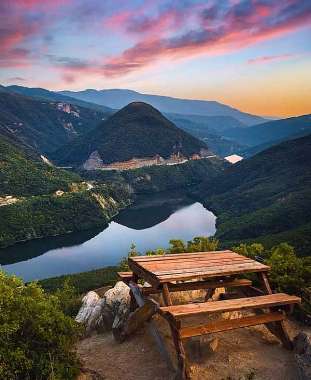 Olympus Diamond Painting "Bench on Aliakmona's river,Greece" - Ψηφιδωτό Μωσαικό "Παγκάκι με Θέα τον ποταμό Αλιάκμονα" 40Χ30