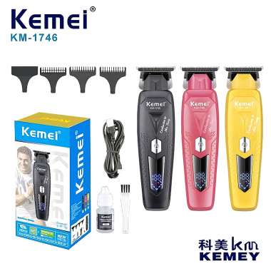 Κουρευτική μηχανή & trimmer - KM-1746 - Kemei - Red