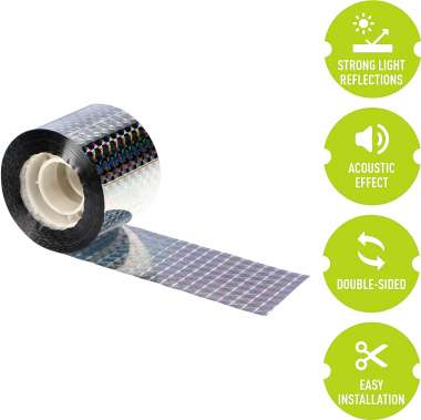 Olympus Bird repeller tape - Olympus Ιριδίζουσα Ταινία Απώθησης Πτηνών 50m