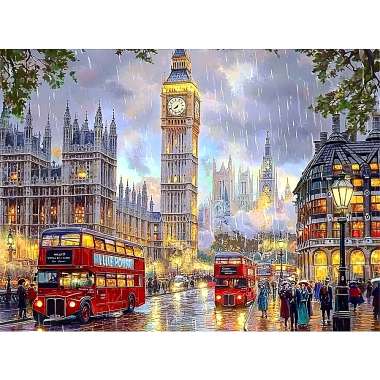 Olympus Diamond Painting "Big ben London"- Ψηφιδωτό Μωσαικό "Μπιγκ Μπεν Λονδίνο" 50Χ40
