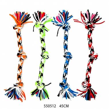 Παιχνίδι σκύλου σχοινί με κόμπους - 45cm - 12pcs - 550512