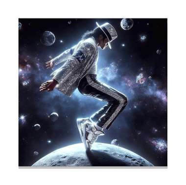 Olympus Diamond Painting "Michael Jackson moonwalk" - Ψηφιδωτό Μωσαικό "Μάικλ Τζάκσον,Βασιλιάς της Ποπ,Χορός" 50Χ40
