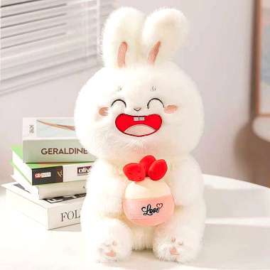 Λούτρινο κουκλάκι Κουνελάκι - 40cm - 833881