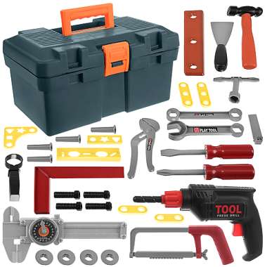 Olympus Καταπληκτικό Παιδικό σετ-εργαλειοθήκη 32 τεμαχίων - Παιδικό Σετ μάστορα σε βαλιτσάκι