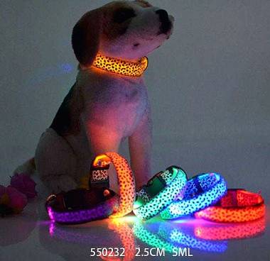 Επαναφορτιζόμενο φωτεινό περιλαίμιο - κολάρο σκύλου - Large - 46cm - 550232