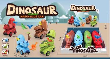 Όχημα αυγό δεινοσαύρου με αξεσουάρ - 6806 - 213318