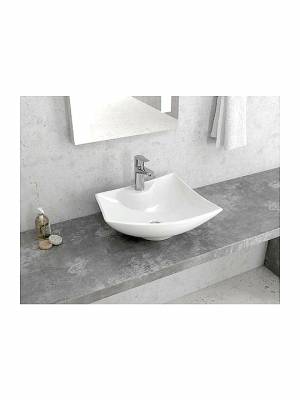 Karag LT1011 Επικαθήμενος Νιπτήρας Πορσελάνης 43.5x39.5cm Λευκός