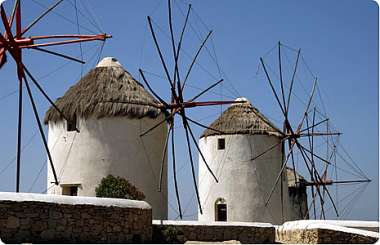 Olympus Diamond Painting "Famous windmills of Mykonos,Greece" - Ψηφιδωτό Μωσαικό "Διάσημοι ανεμόμυλοι Μυκόνου " 40x30