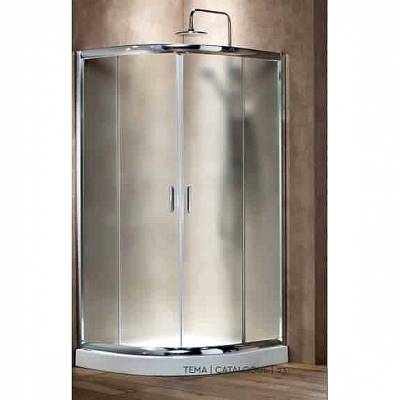 Καμπίνα NEW TEMA Ημικυκλική FrostedShower Cabin NEW TEMA 1/4 Frosted - NT 8080 RF 80Χ80cm