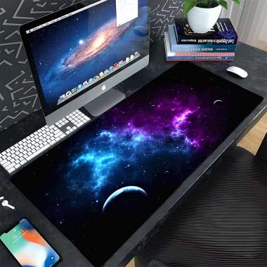 Olympus gaming mousepad (easy clean αντιολισθητική βάση για ποντίκι) XXL 90x40cm με θέμα το σύμπαν