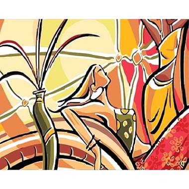 Olympus Diamond Painting "Woman,abstract painting" - Ψηφιδωτό Μωσαικό "Γυναίκα αφηρημένη τέχνη" 50Χ40