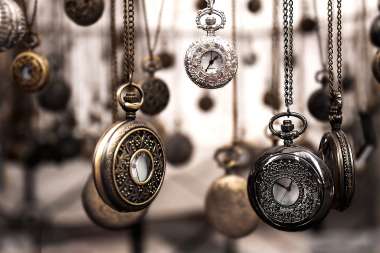 Olympus Diamond Painting "Pendant vintage watches" - Ψηφιδωτό Μωσαικό "Κρεμαστά βινταζ ρολόγια" 40Χ30