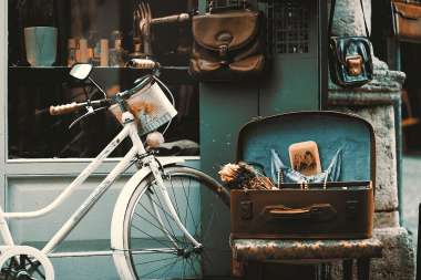 Olympus Diamond Painting "Vintage bike" - Ψηφιδωτό Μωσαικό "Ρετρό ποδήλατο και αντικέιμενα" 40Χ30