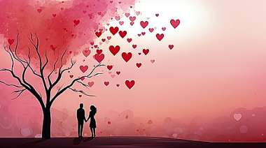 Olympus Diamond Painting "Valentine couple,with tree background" - Ψηφιδωτό Μωσαικό "Ζευγάρι του Αγίου Βαλεντίνου, με φόντο δέντρο" 40X30
