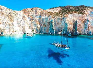 Olympus Diamond Painting "Beautiful Polyaigos,uninhabited Greek Island,Cyclades" - Ψηφιδωτό Μωσαικό "Πανέμορφος Πολύαιγος Κιμώλου" 50Χ40
