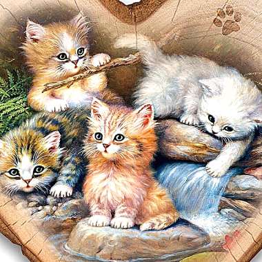 Olympus Diamond Painting "Country beautiful Kitten" - Ψηφιδωτό Μωσαικό "Όμορφα γατάκια" 50Χ40