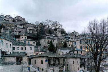 Olympus Diamond Painting "Stone-built village of Ioannina, Syrrako" - Ψηφιδωτό Μωσαικό "Πετρόκτιστο χωριό Ιωαννίνων,Συρρακό" 50Χ70