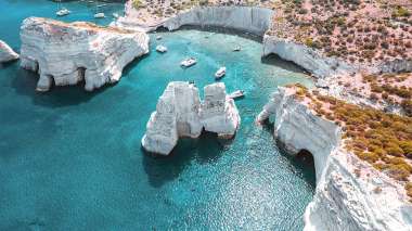 Olympus Diamond Painting " Famous Sarakiniko beach,Milos,Greece" - Ψηφιδωτό Μωσαικό "Σαρακήνικο,διάσημη παραλία Μήλου " 50X70