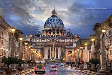 Olympus Diamond Painting "St. Peter's Basilica,Vaticano" - Ψηφιδωτό Μωσαικό "Βασιλική Αγίου Πέτρου,Βατικανό" 40Χ30