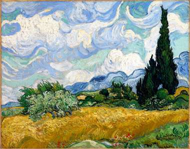 Olympus Diamond Painting "Wheat Field with Cypresses,Vincent van Gogh" - Ψηφιδωτό Μωσαικό "Σταροχώραφο με κυπαρίσσια,Βαν γκογκ" 50X40