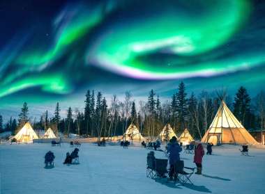 Olympus Diamond Painting "Aurora Borealis Observers" - Ψηφιδωτό Μωσαικό "Παρατηρητές Βορείου Πόλου" 50Χ40