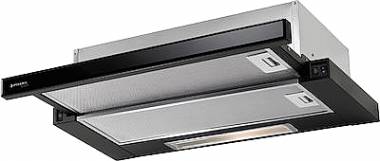 Pyramis Ecoline με Γυαλί Συρόμενος Απορροφητήρας 60cm Μαύρος 065032801